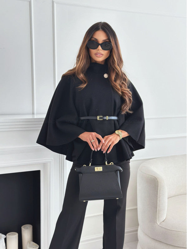 Mae | High Neck Belted Jacket