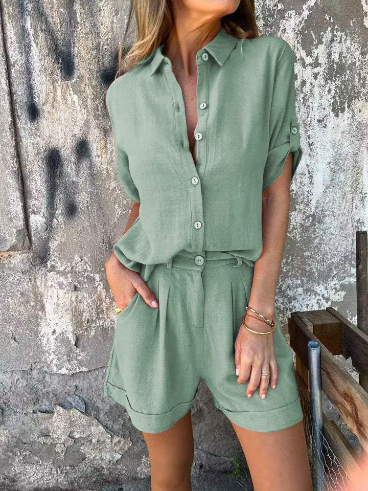 Gia™ – Stylish Cotton-Linen Set