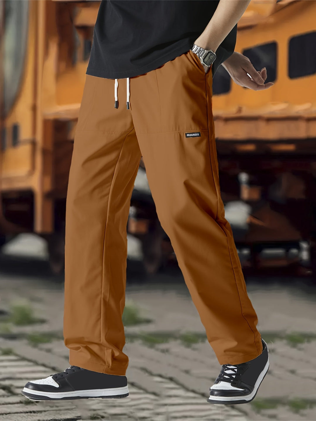 Gideon | Men's Straight Leg Joggers with Drawstring