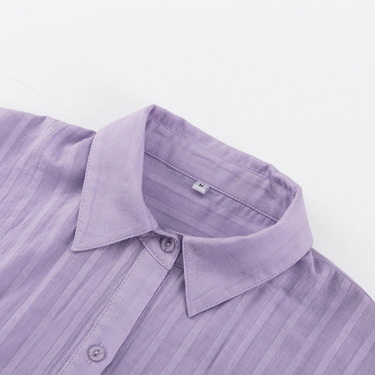 Yselia | Women's Breezy Button-Up and Shorts Set with Buttons
