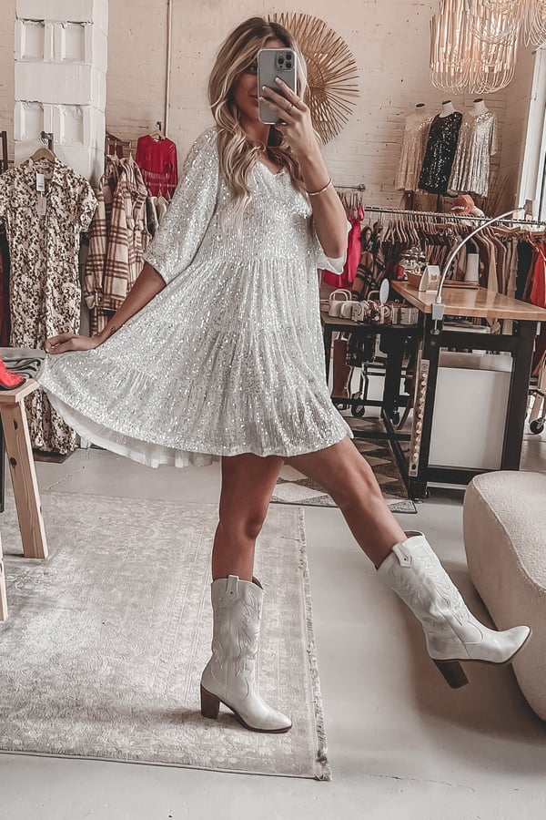 Coco | Women's Sparkly Mini Dress with Sequins