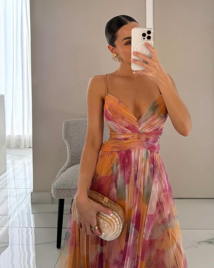 Valerie™ - Elegant Floral Maxi Dress