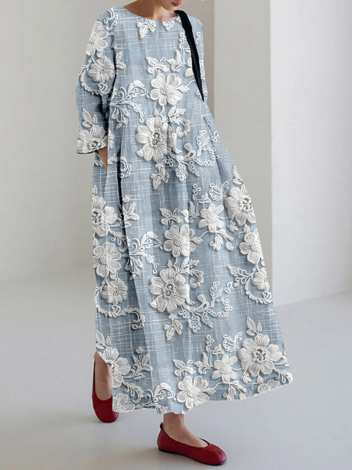 Anovia™ - Graceful Printed Dress