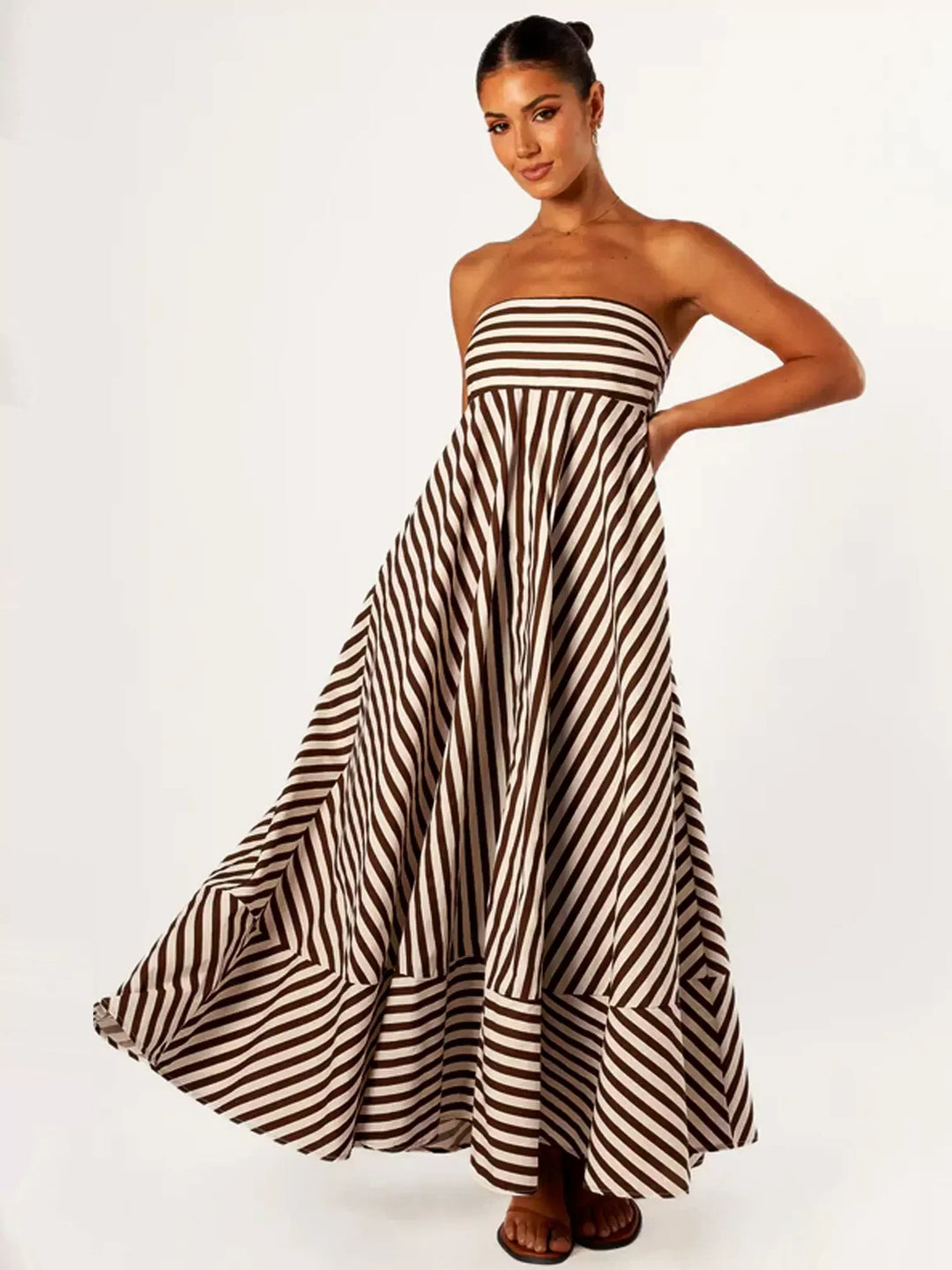 Damaris | Women's Comfortable Stylish Ruched Maxi Dress with Zipper