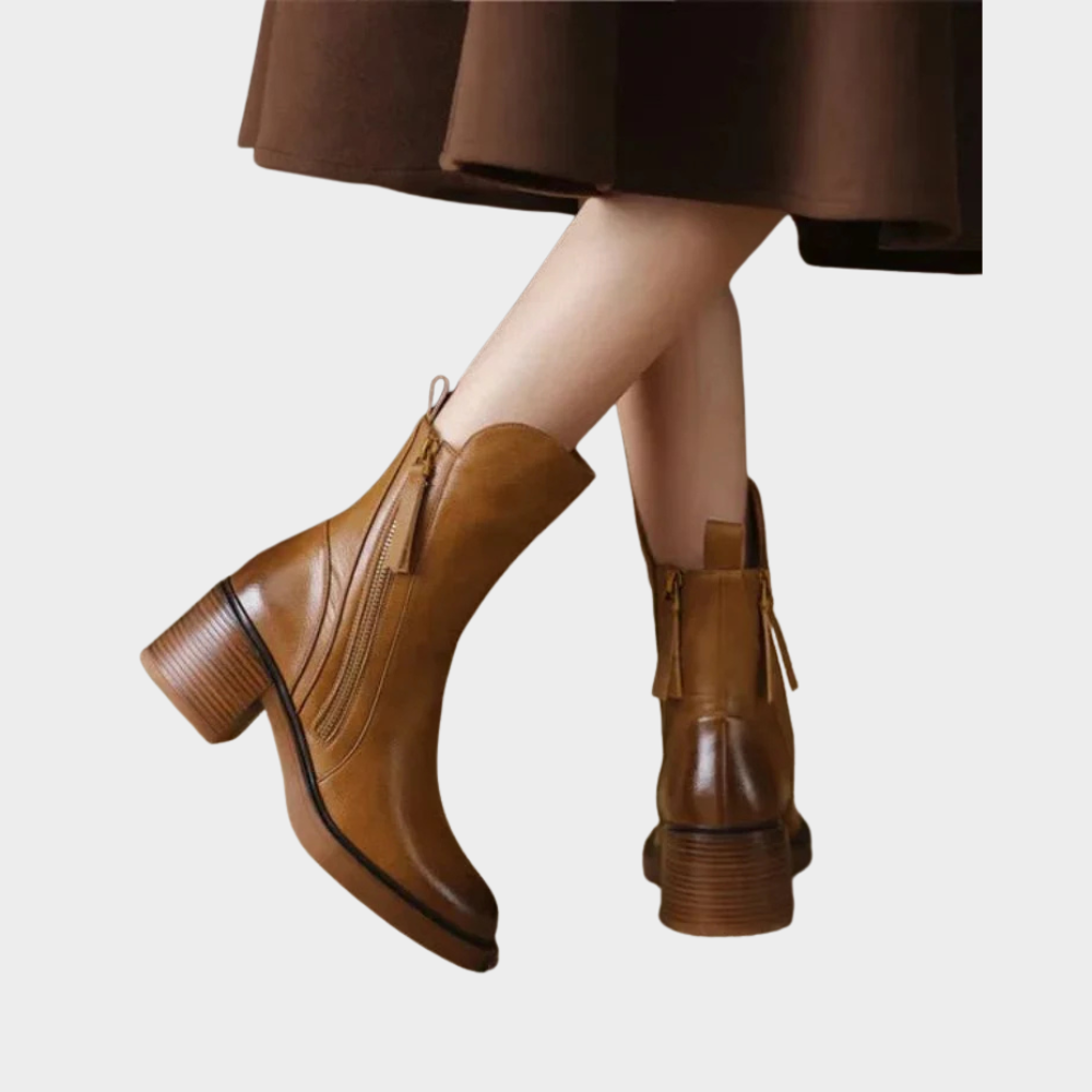 Gabriella | Women's Comfortable Ankle Heeled Boots