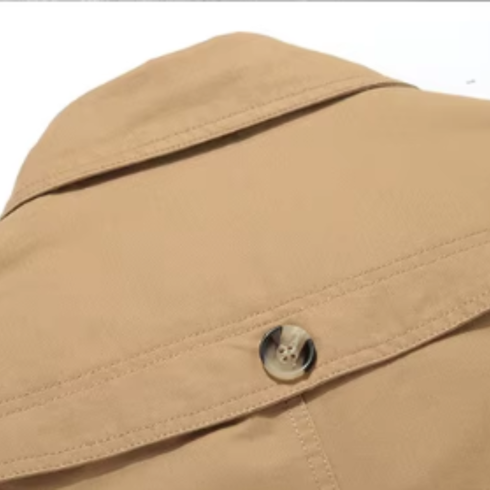 Men's Tailored Elegant Padded Trench Coat