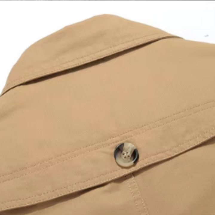 Men's Tailored Elegant Padded Trench Coat