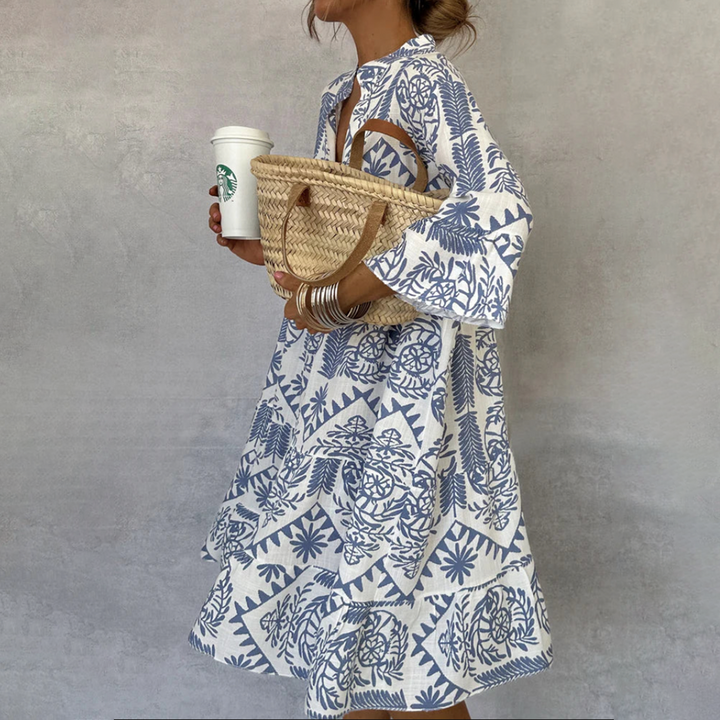 Idalina - Chic Printed Dress
