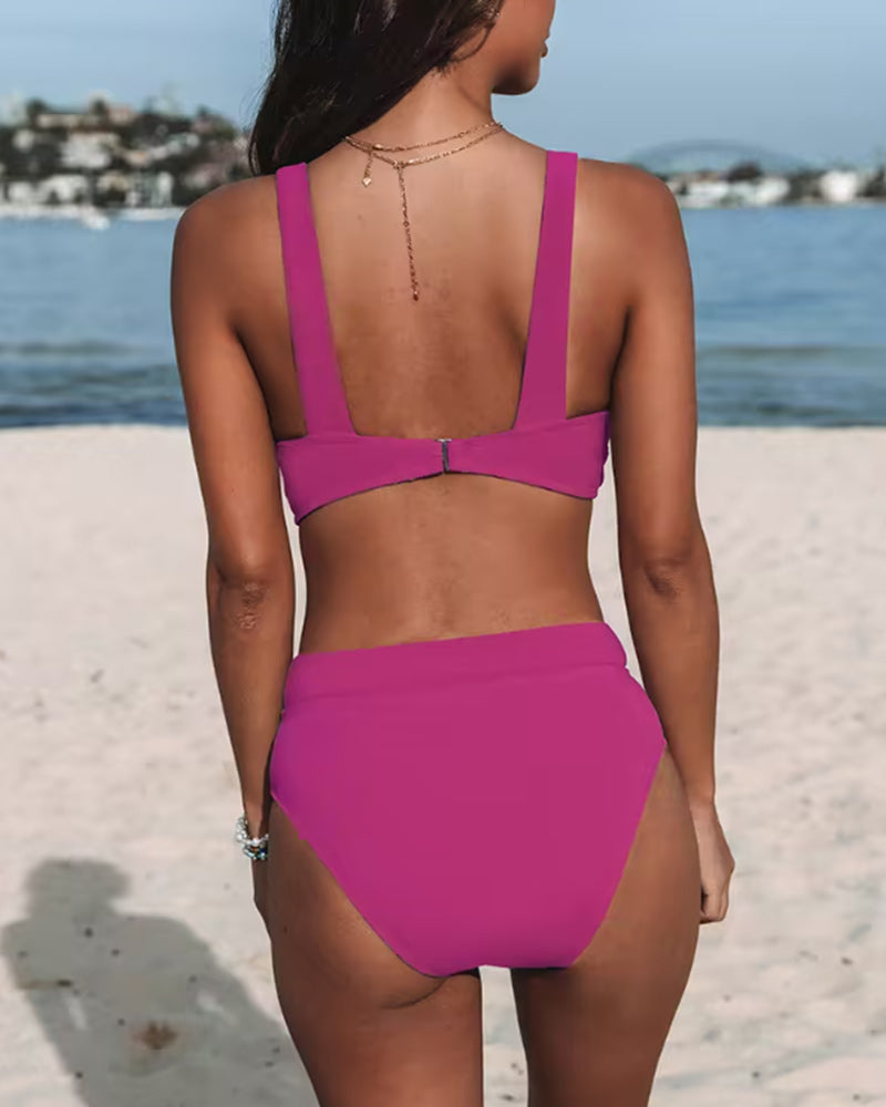 Valeria | Women's High Waist Wireless Bra Bikini