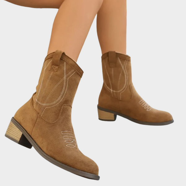 Chandler | Cowboy -Style Ankle Boots