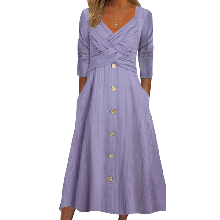 Ella | Women's Elegant Tummy Coverage Dress with Pockets