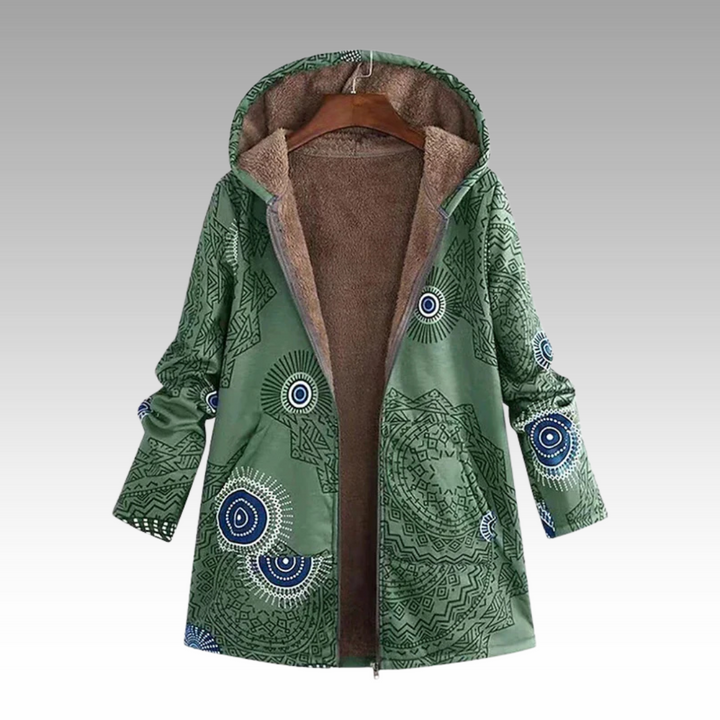 Cozeva | Women's Boho-Inspired Winter Jacket with Pockets