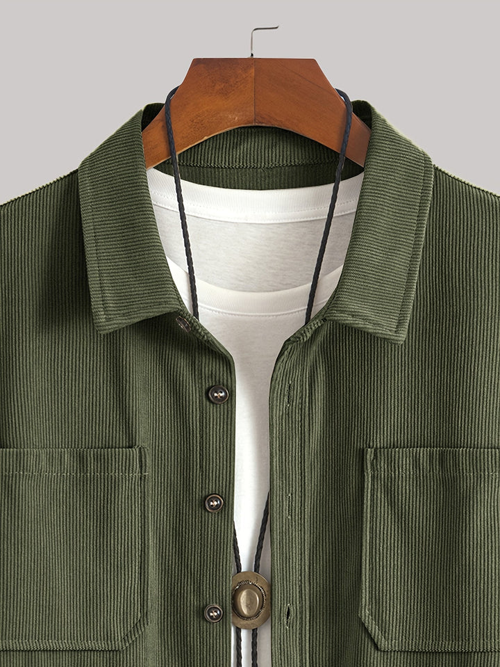 Bryce | Men's Long Sleeve Overshirt with Pockets and Buttons