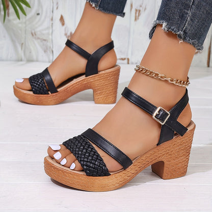 Haven Braided Heel Sandals