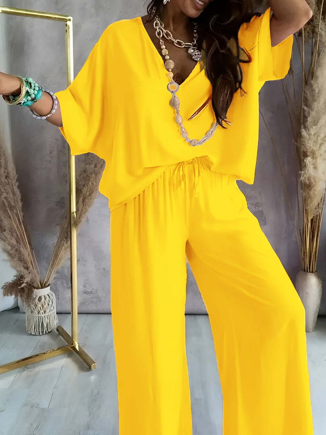 Farah | Stylish Solid Color Women's Two Piece Set