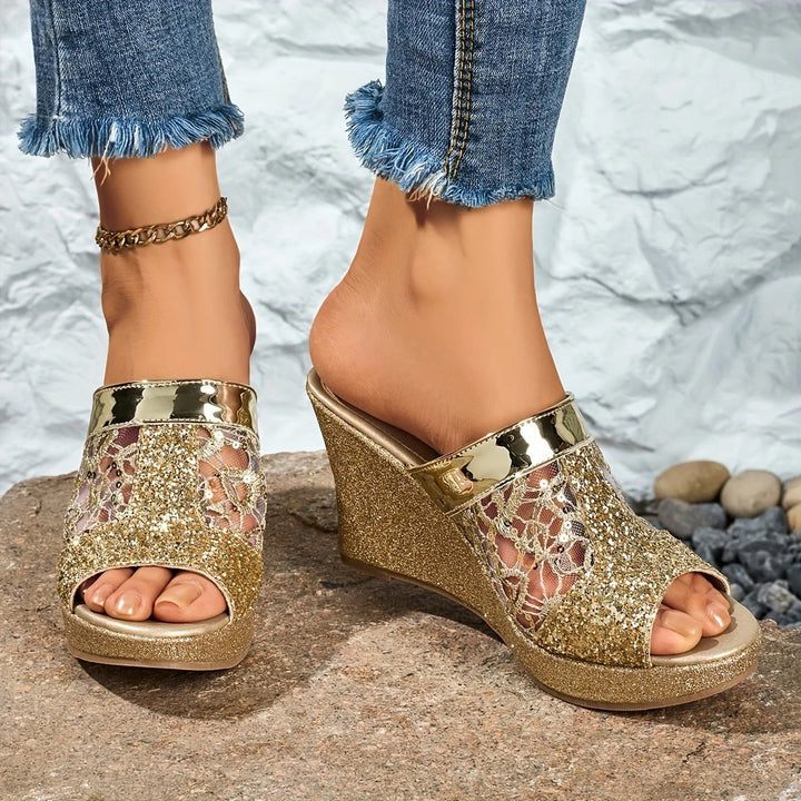 Alexis - Elegant lace high-heeled sandals