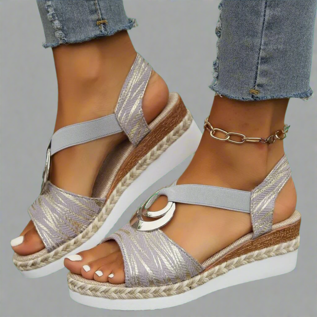 Dahlia | Stylish Wedge Sandals Made of Premium Material