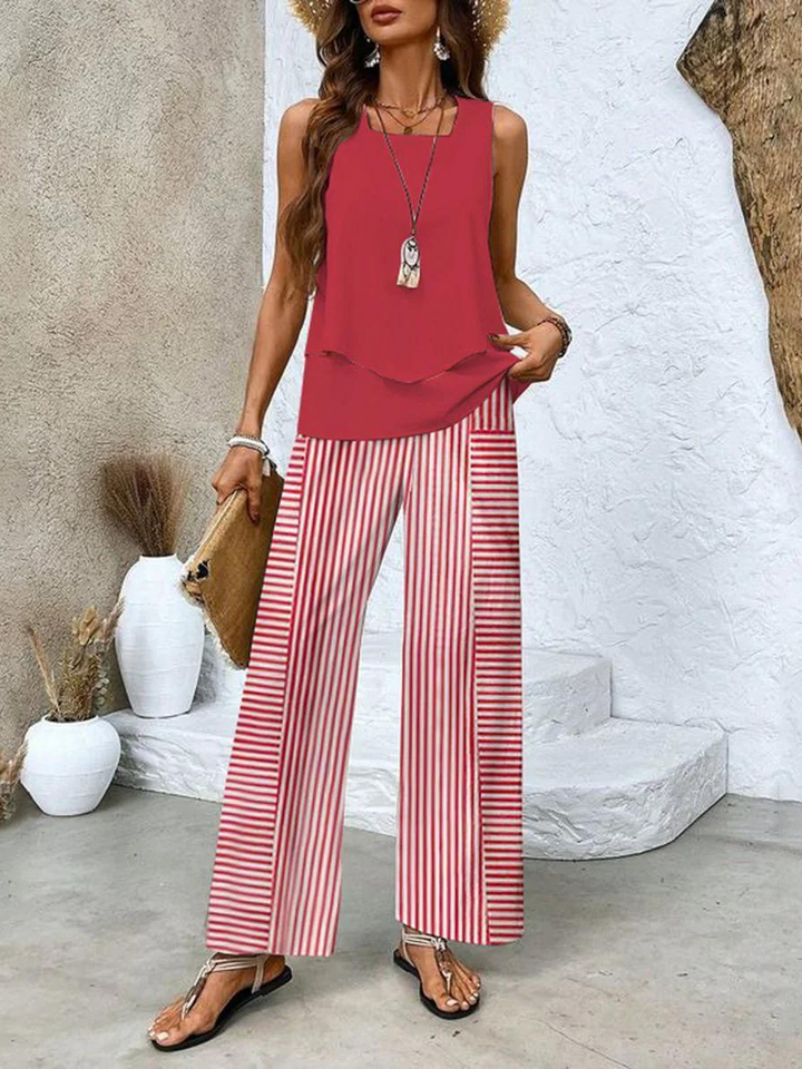 Elara | Relaxed Sleeveless Elegant Summer Set