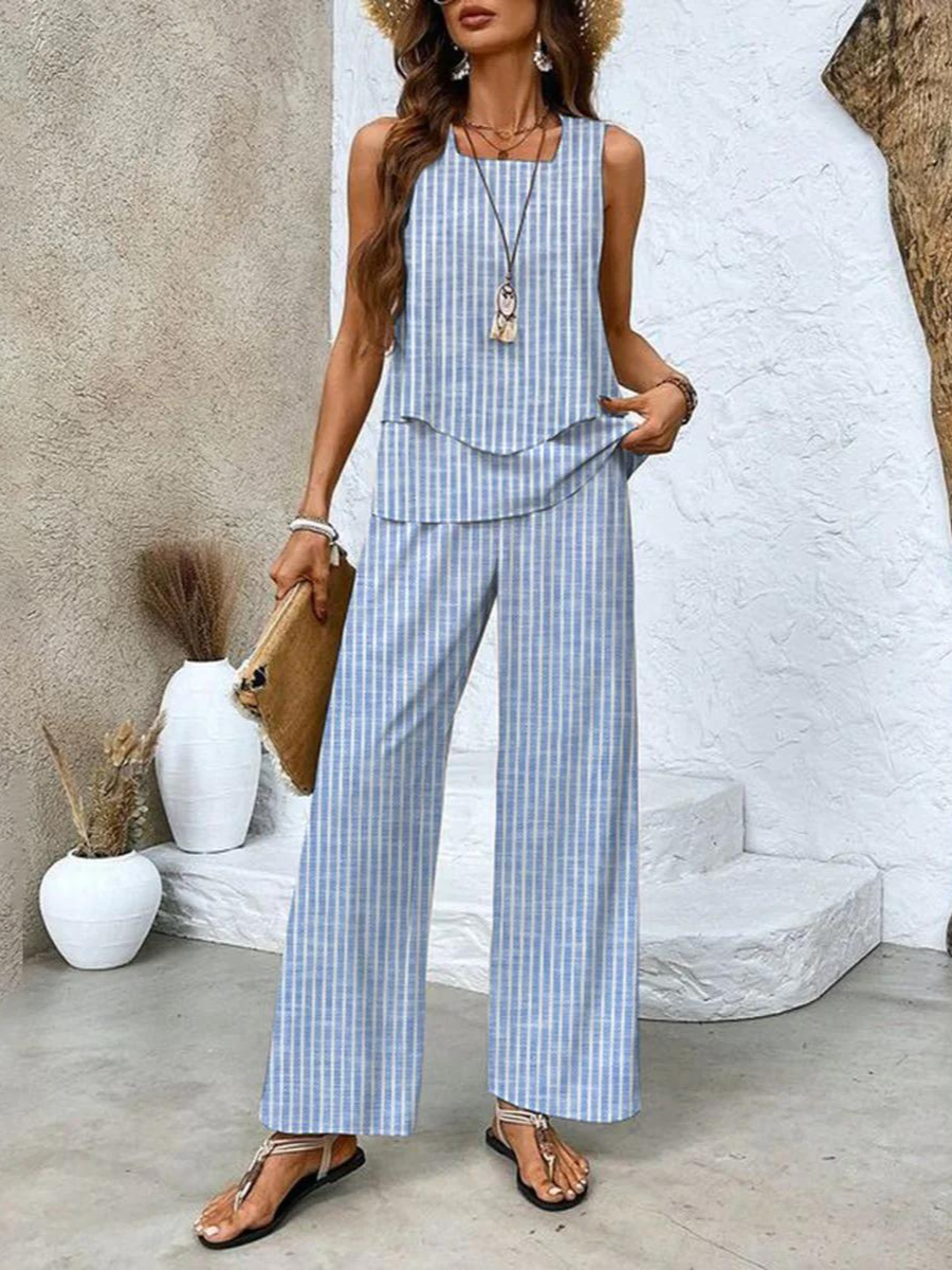 Elara | Relaxed Sleeveless Elegant Summer Set