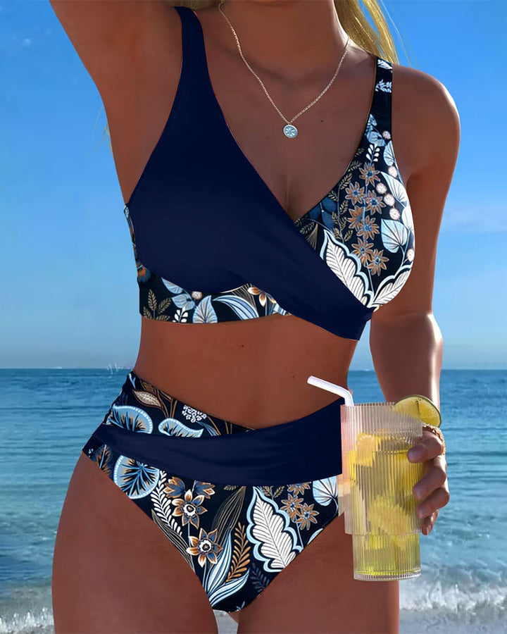 Fiorella | Women's Floral Bikini with V-Neck