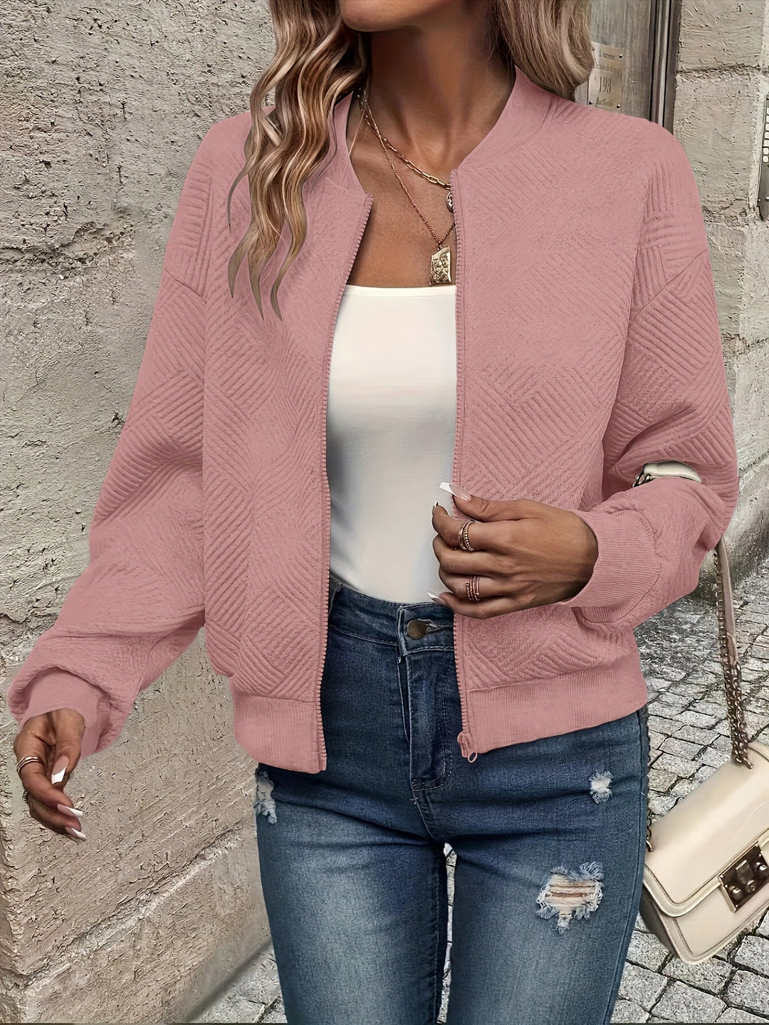 Isla | Women's Relaxed Lightweight Zip-Up Jacket with Zipper