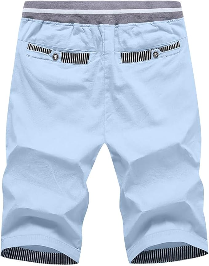 Men's Shorts with Drawstring and Pockets