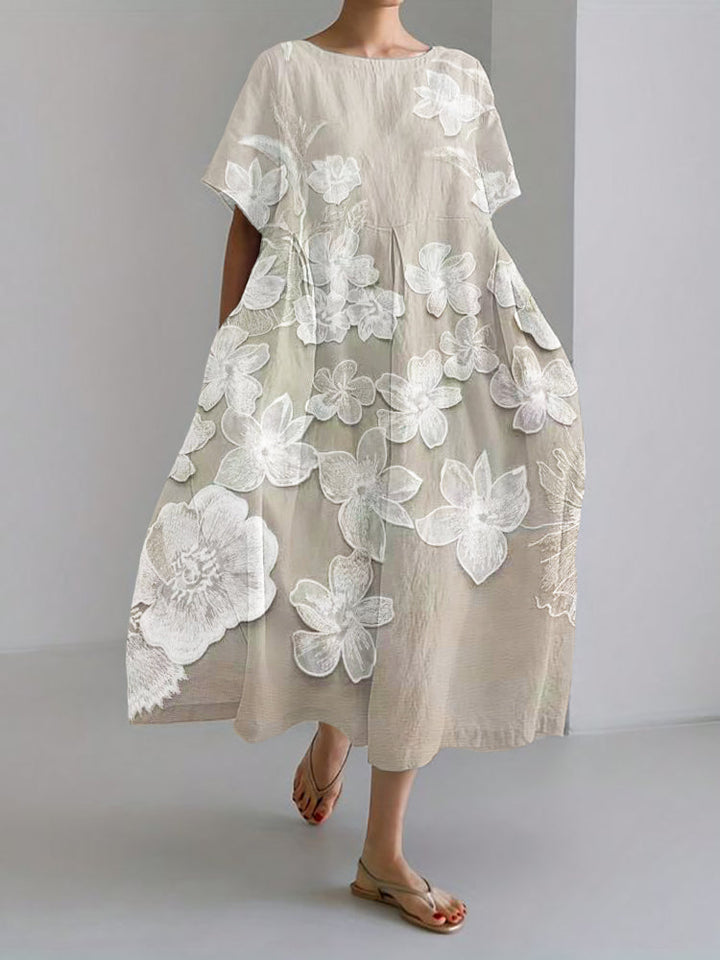 Cirelle | Women's Relaxed Mini Elegant Floral Print Dress