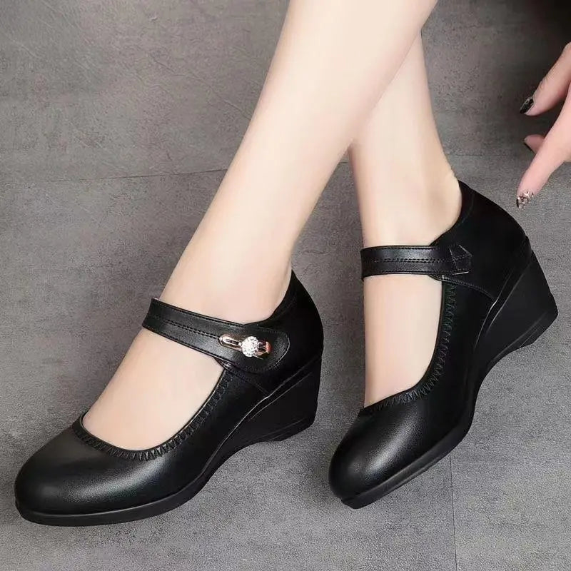 Lydia | Women's Wedge Mary Jane Shoes