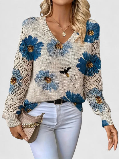 Deborah™ - Casual Floral Sweater