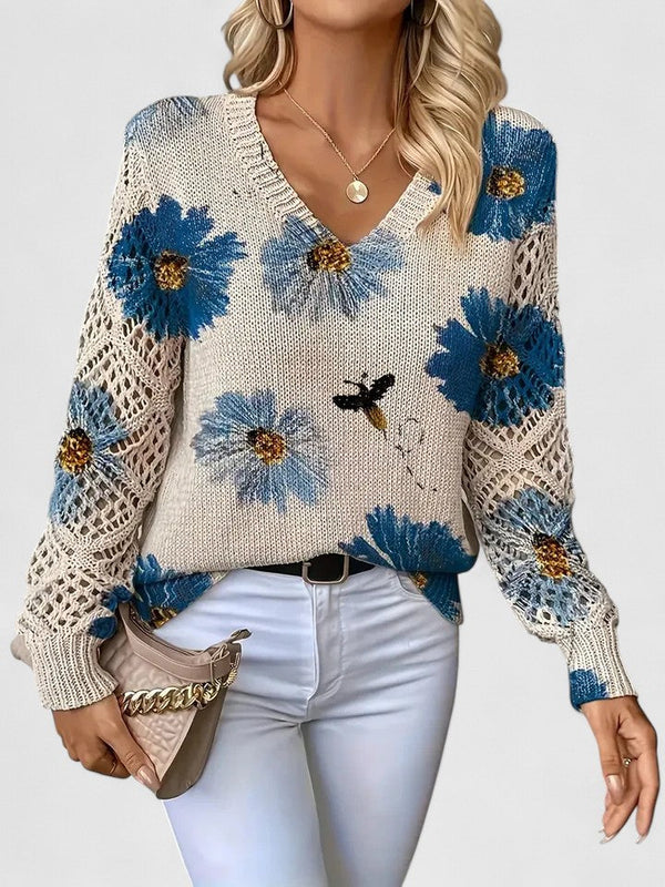 Deborah™ - Casual Floral Sweater
