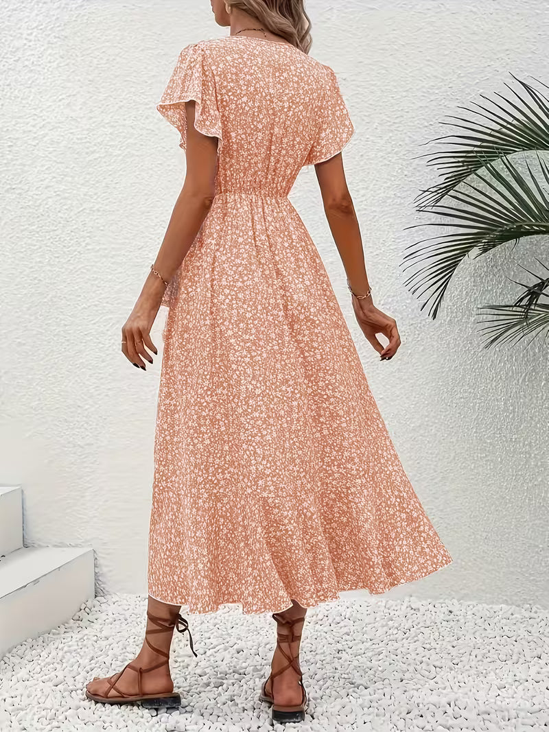 Elara | Flowing, Body-Hugging Wrap Dress