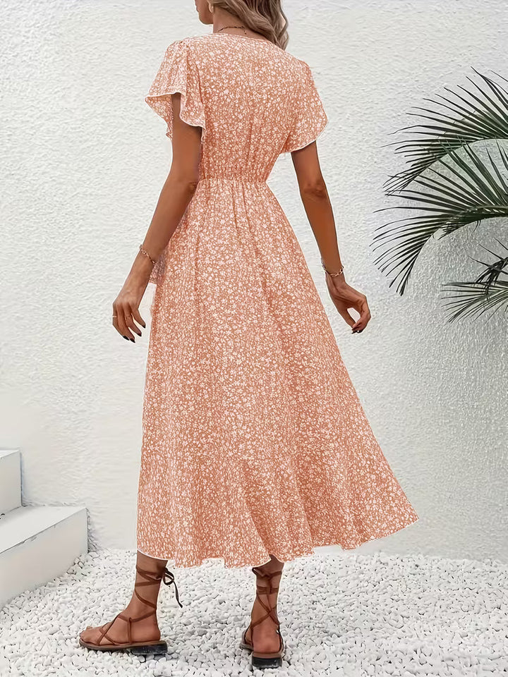 Elara | Flowing, Body-Hugging Wrap Dress