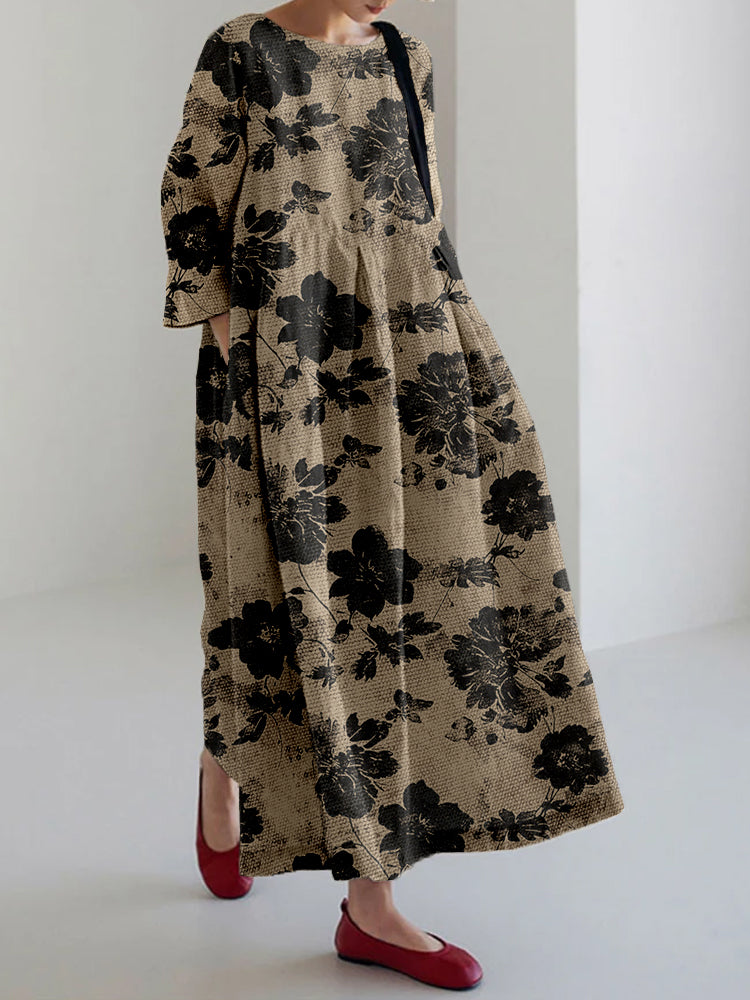 Nerisse™ - Botanical Print Dress