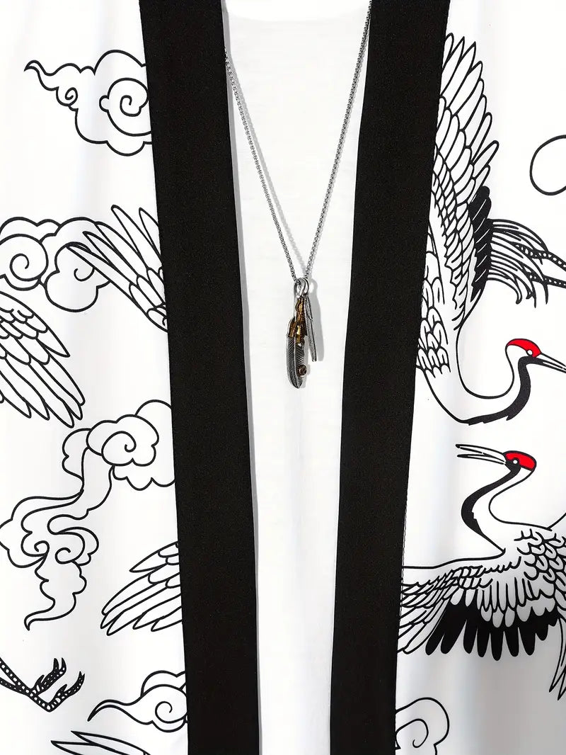 Aki | Men's 3/4 Sleeve Lightweight Kimono Cardigan