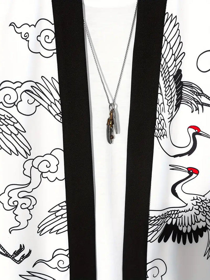 Aki | Men's 3/4 Sleeve Lightweight Kimono Cardigan