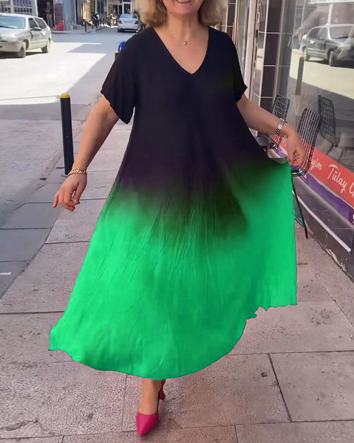 Joan | Women's Relaxed Summer Gradient Flowy Maxi Dress