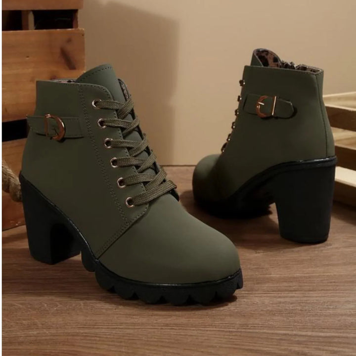 Mina | Women's Stylish Lace-Up Ankle Boots