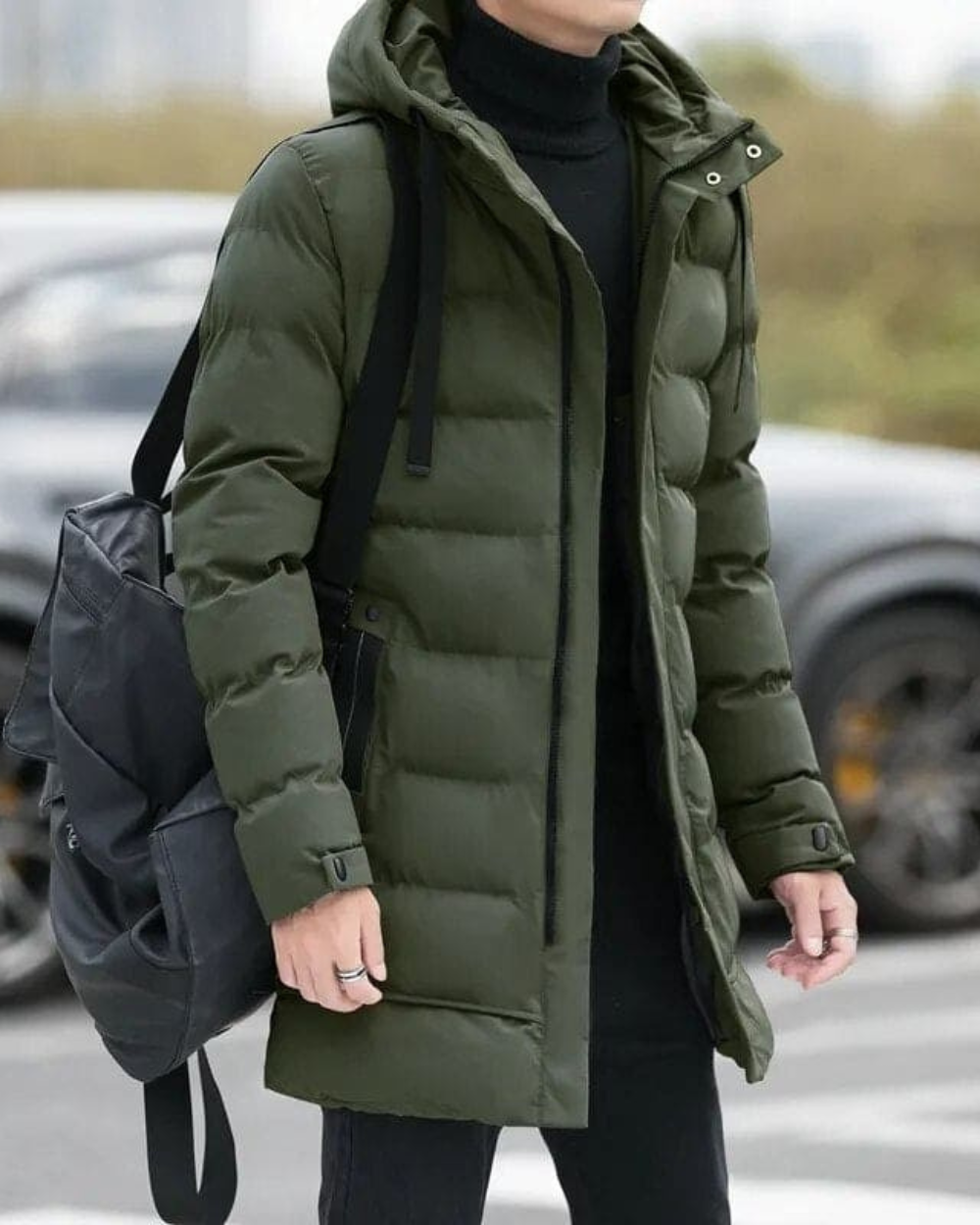 Gianluca | Men's Tailored Long Winter Jacket with Buttons