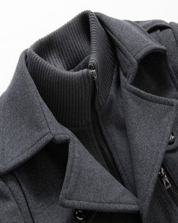 Giuseppe | Men's Tailored Warm Winter Coat with Buttons