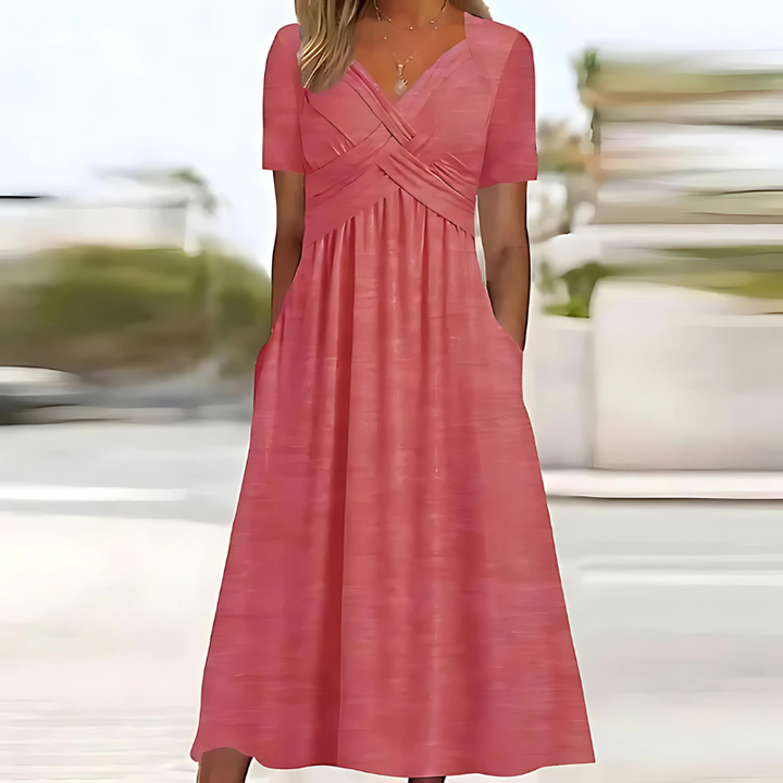Leila - Elegant Dress with Tummy Coverage