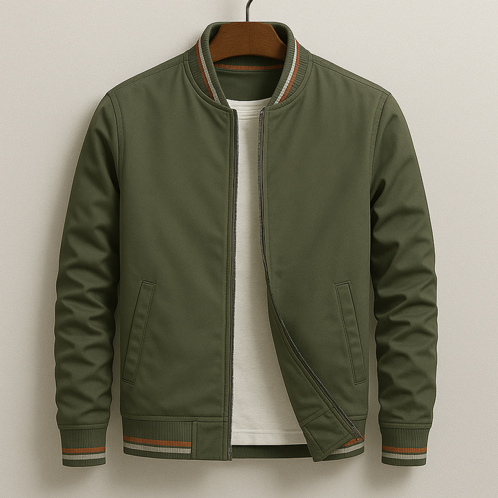 Colton | Striped Parker Jacket with Pockets