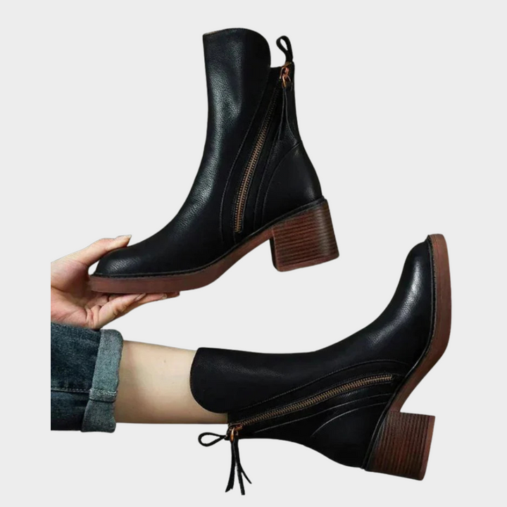 Gabriella | Women's Comfortable Ankle Heeled Boots