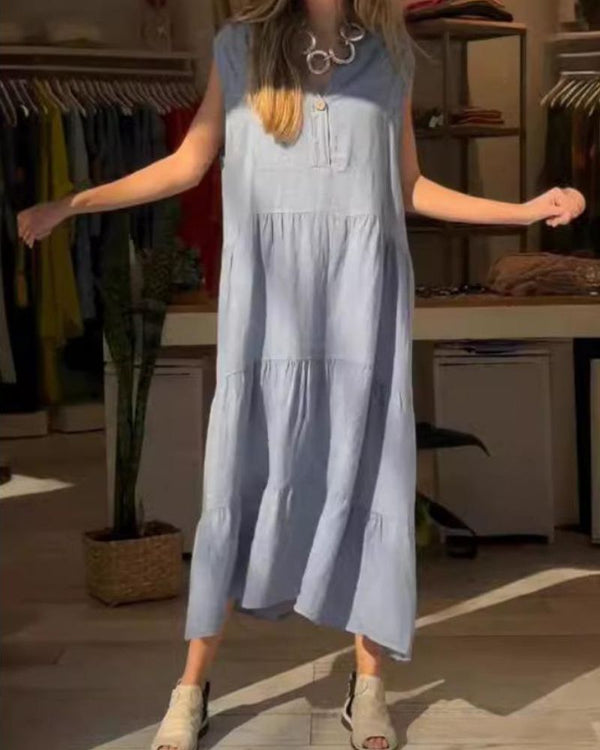 Aromea™ - Sleeveless Linen Dress