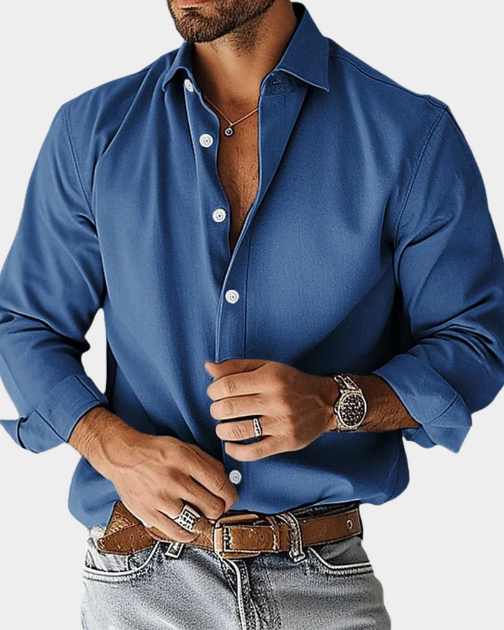 Tyson | Men's Long Sleeve Shirt with Buttons