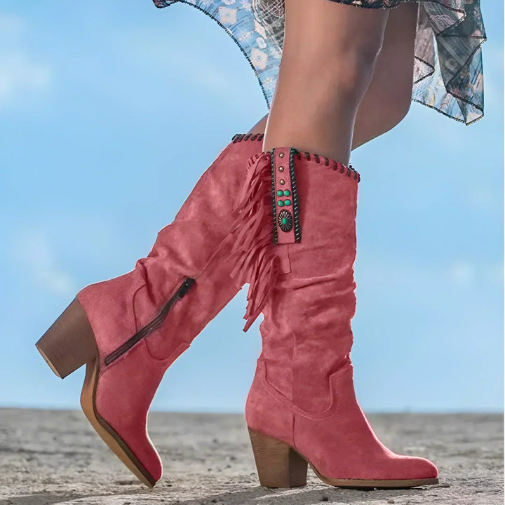 Imogen | Women's Orthopedic Boots with Fringe