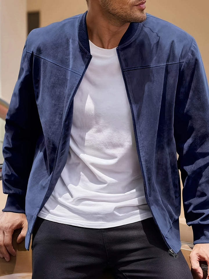 Dex | Crew Neck Classic Zipper Jacket