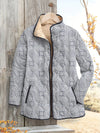 Women's Vintage Geometric Print Quilted Jacket