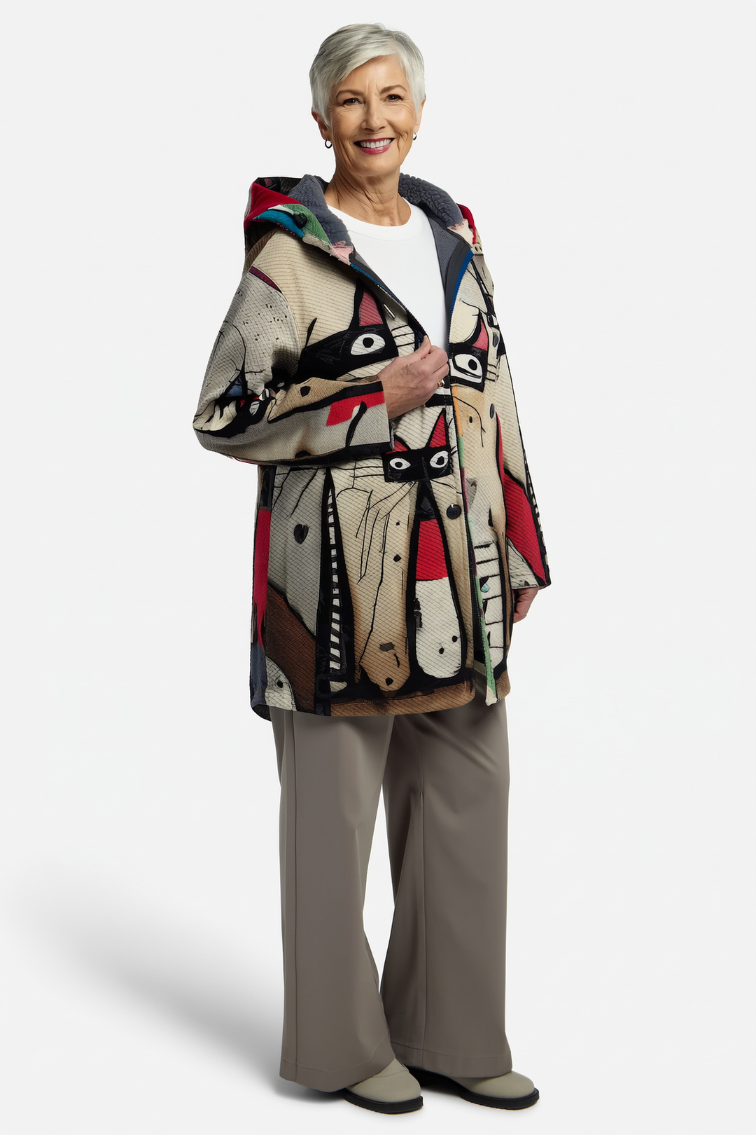 Zariah | Women's Oversized Cardigan with Artistic Inspiration