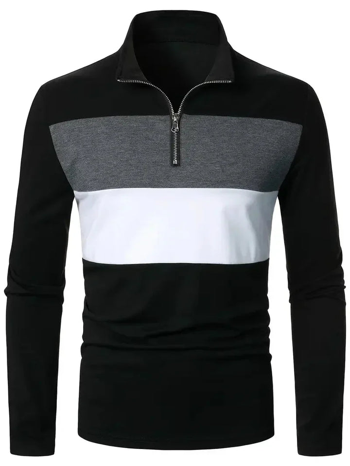 Brit & Boho™ | The Aspen Colorblock Quarter-Zip