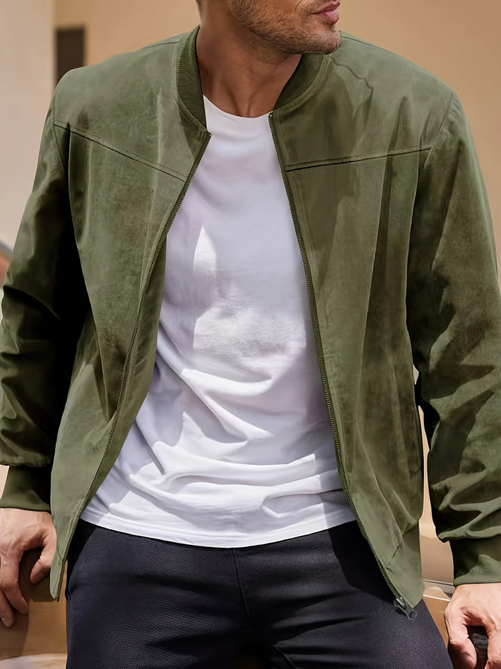 Dex | Crew Neck Classic Zipper Jacket